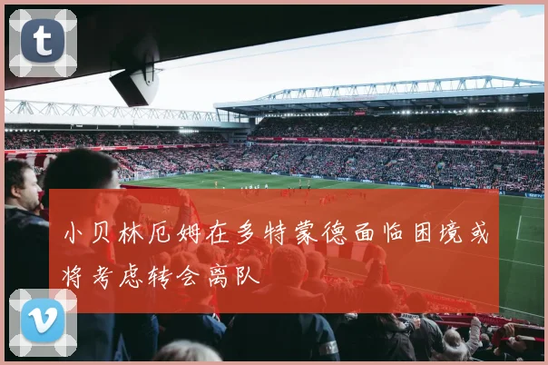 小贝林厄姆在多特蒙德面临困境或将考虑转会离队